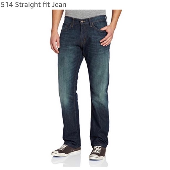 Levi’s 514 Straight Fit men’s jeans, size 38x32.  Great condition. - Picture 8 of 8